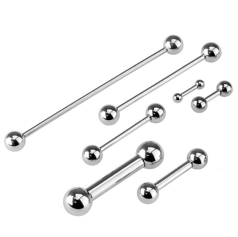 Barbell Stav til Tunge / Bryst / Industrial Piercing - 316L Kirurgisk Stål - Fatima.Dk