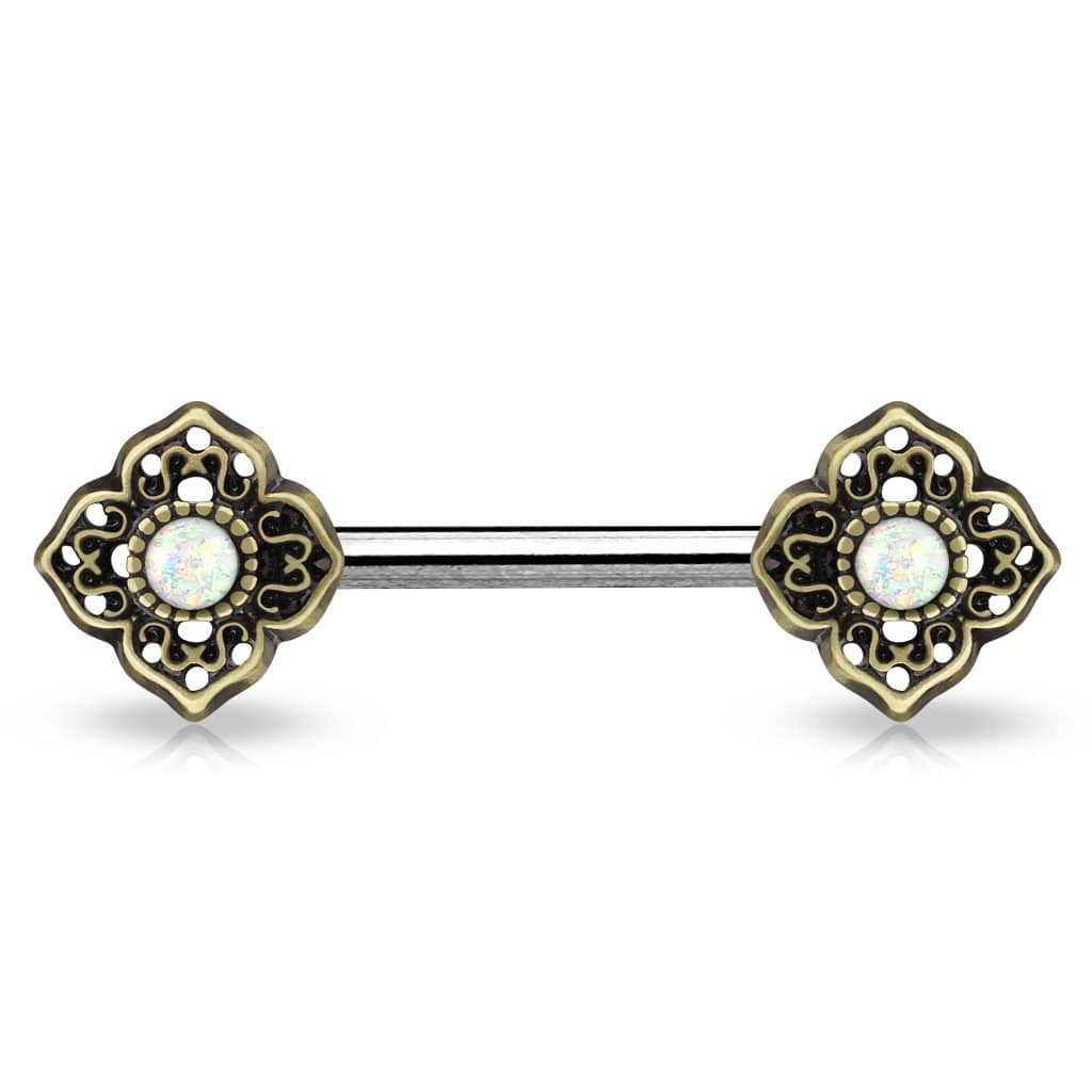 Brystpiercing Clover - 316L Kirurgisk Stål - Fatima.Dk