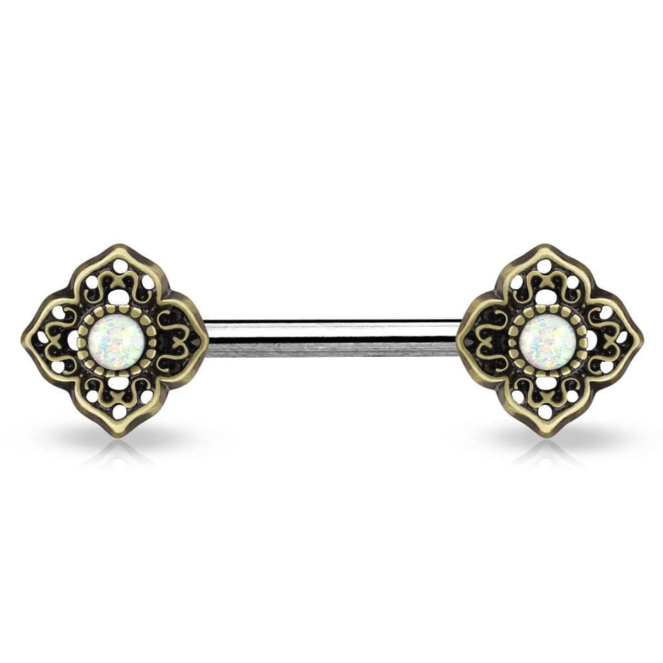 Brystpiercing Clover - 316L Kirurgisk Stål - Fatima.Dk