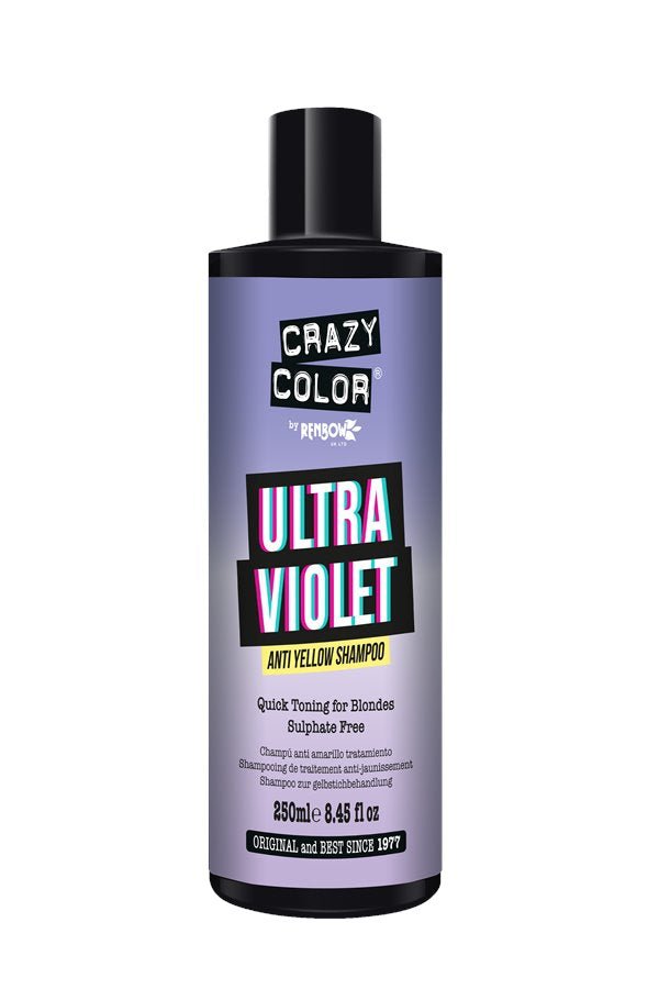 Crazy Color Ultra Violet Silver Shampoo - Fatima.Dk