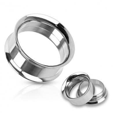 Fleshtunnel Stretch i Stål - 316L Kirurgisk Stål - Fatima.Dk