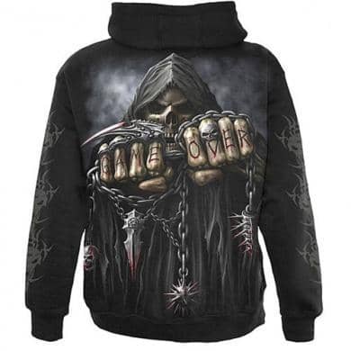 Hood Spiral Game Over m. Lynlås - Fatima.Dk