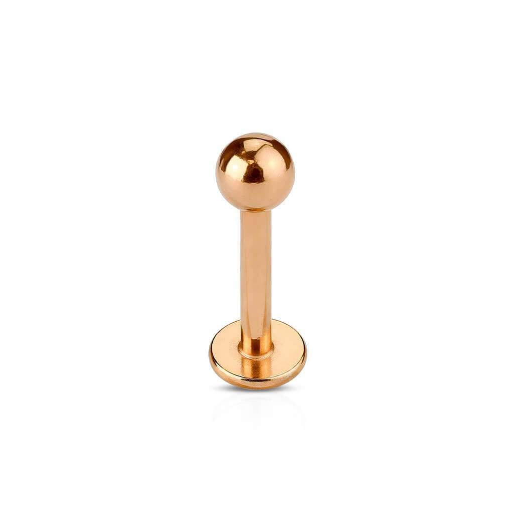 Labret Stav Rose Guld - 316L Kirurgisk Stål - Fatima.Dk