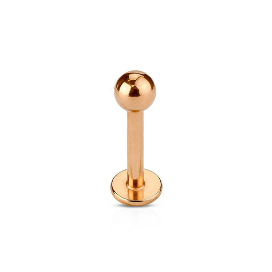 Labret Stav Rose Guld - 316L Kirurgisk Stål - Fatima.Dk