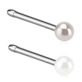 Load image into Gallery viewer, Næsefløjs Piercing - Pearl Stud - 316L Kirurgisk Stål - Fatima.Dk