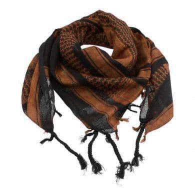 Partisaner Tørklæde Sort/Brun - Fatima.Dk