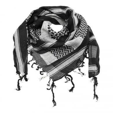 Partisaner Tørklæde Sort/Hvid - Fatima.Dk