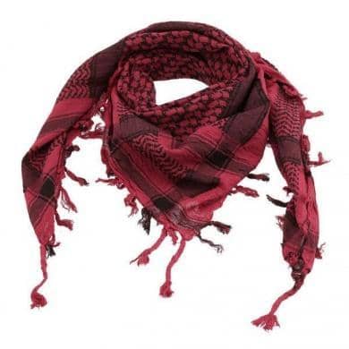 Partisaner Tørklæde Sort/Lyserød - Fatima.Dk