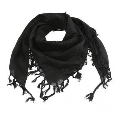 Partisaner Tørklæde Sort/Sort - Fatima.Dk