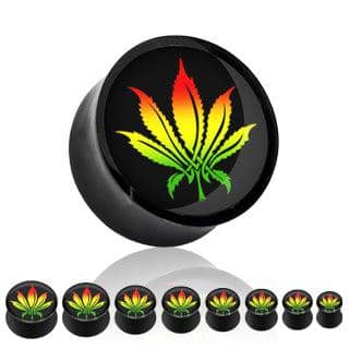 Plugs Stretch Akryl Weed - Fatima.Dk