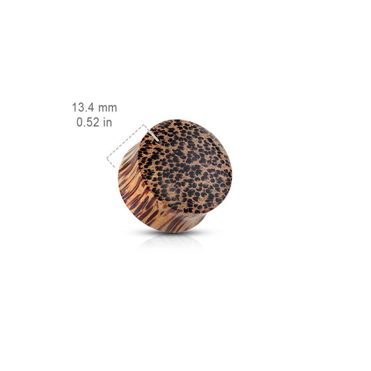 Plugs Stretch Leopardwood - Fatima.Dk