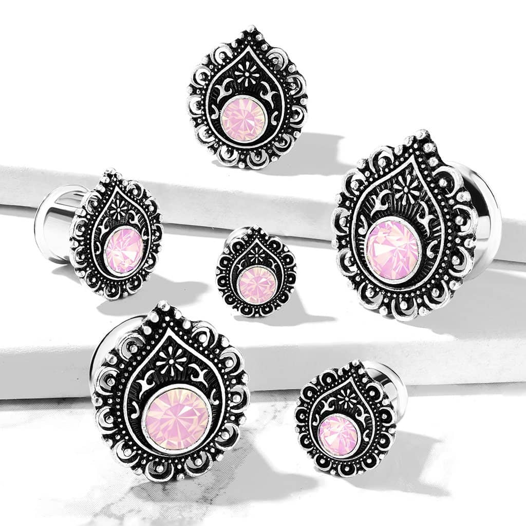 Plugs Stretch Pink Queen - 316L Kirurgisk Stål - Fatima.Dk