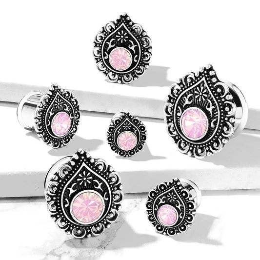 Plugs Stretch Pink Queen - 316L Kirurgisk Stål - Fatima.Dk