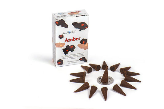 Røgelse Cones Stamford Amber - Fatima.Dk