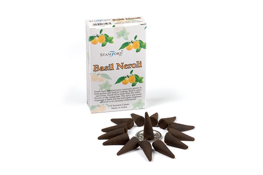 Røgelse Cones Stamford Basil & Neroli - Fatima.Dk