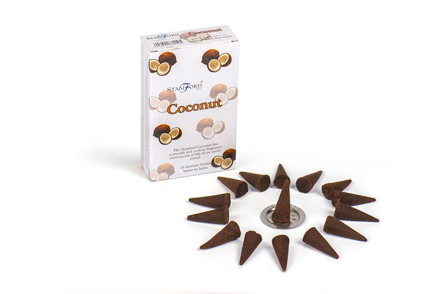Røgelse Cones Stamford Coconut - Fatima.Dk