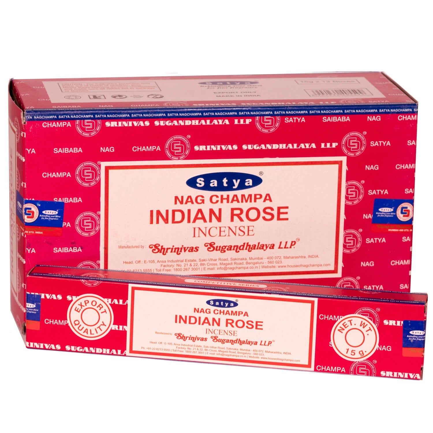 Røgelse Satya Indian Rose (15g) - Fatima.Dk