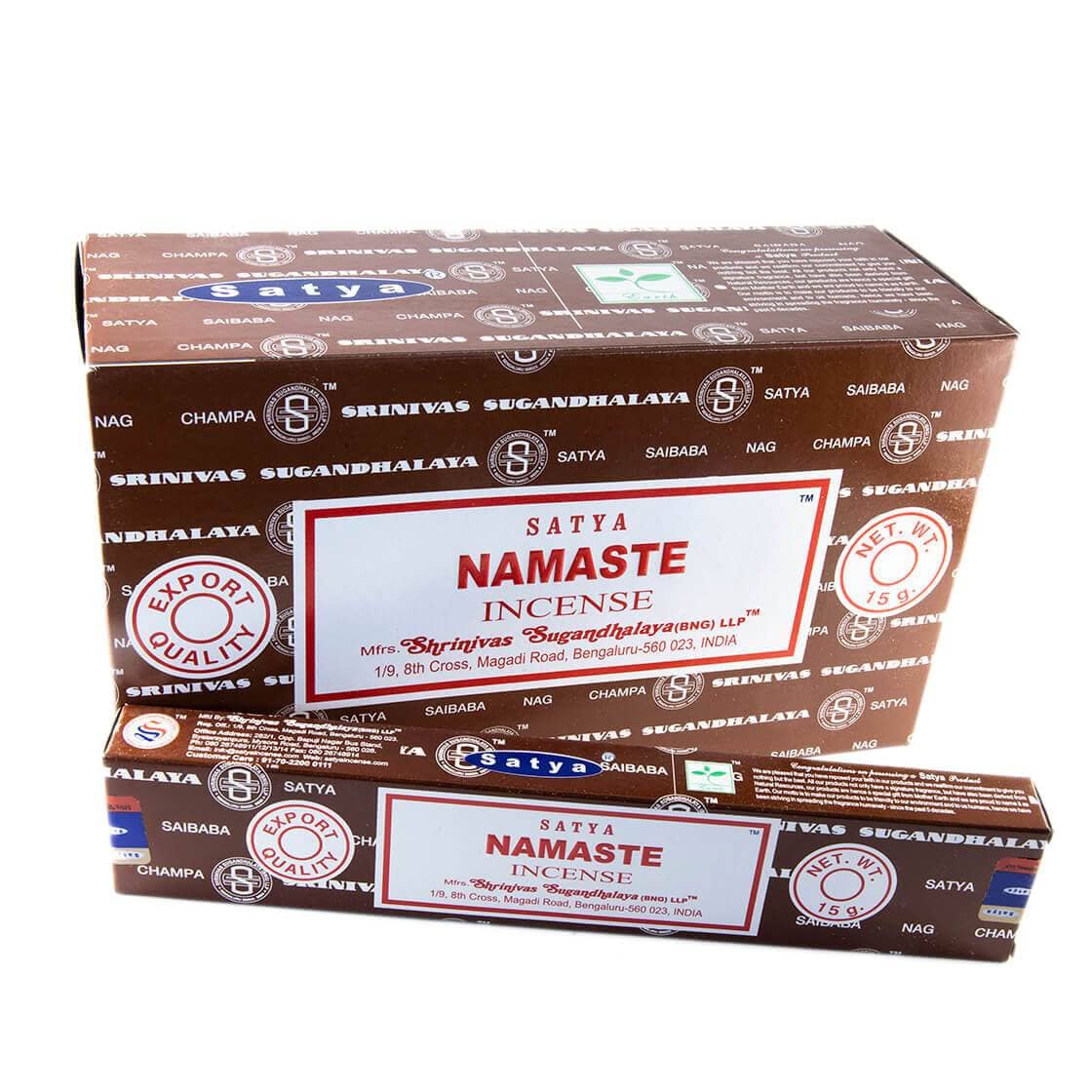 Røgelse Satya Namaste (15g) - Fatima.Dk