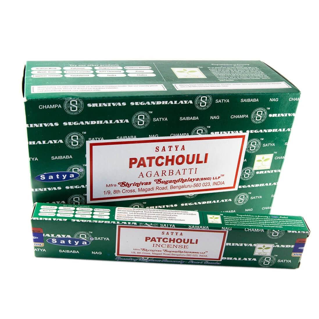 Røgelse Satya Patchouli (15g) - Fatima.Dk