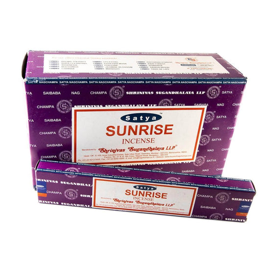 Røgelse Satya Sunrise (15g) - Fatima.Dk