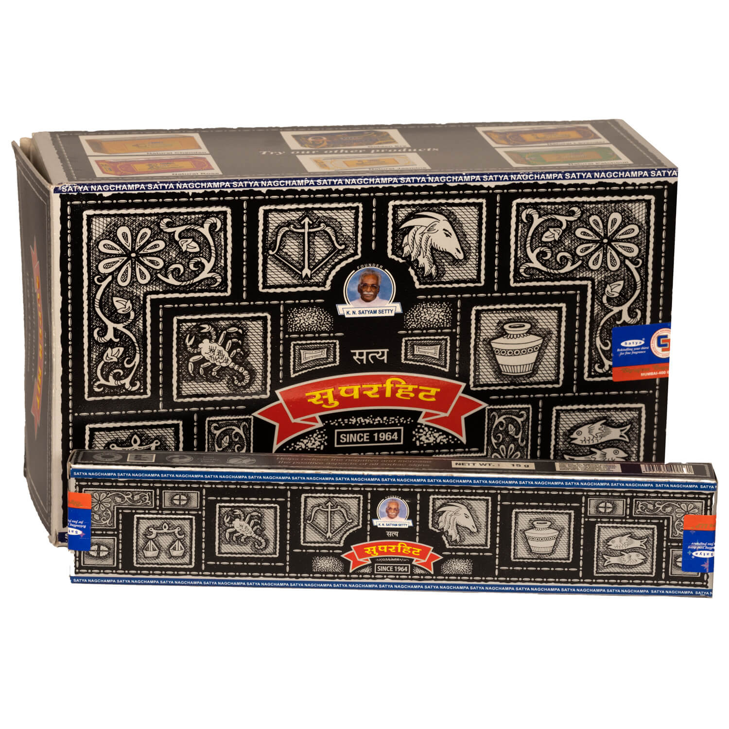 Røgelse Satya Super Hit (15g) - Fatima.Dk