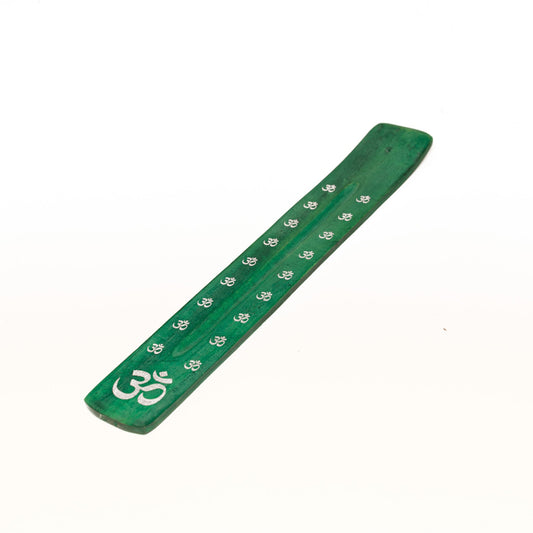 Røgelsesholder OM Grøn - Fatima.Dk