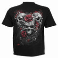 Load image into Gallery viewer, T-shirt Spiral Skulls n' Roses - Fatima.Dk