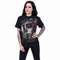 Load image into Gallery viewer, T-shirt Spiral Skull Roses
