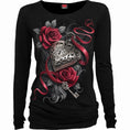 Load image into Gallery viewer, Langærmet T-shirt Spiral Heart Locket
