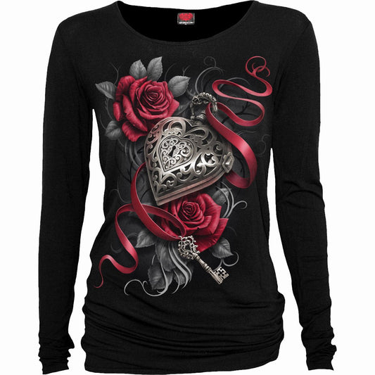 Langærmet T-shirt Spiral Heart Locket