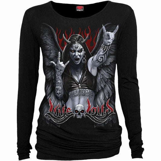 Langærmet T-shirt Spiral Rock Loud