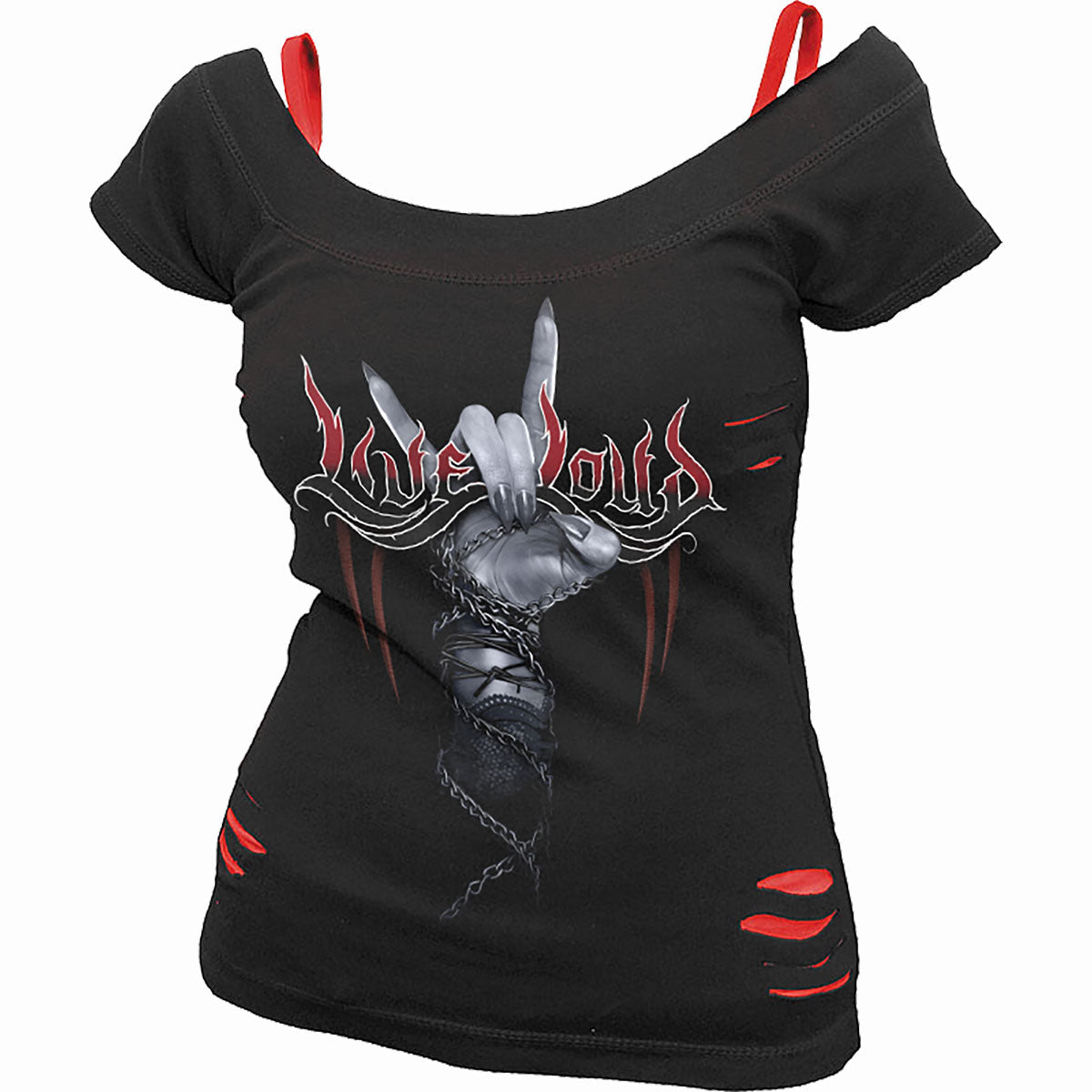 Tops - Short Sleeve Spiral Rock Loud