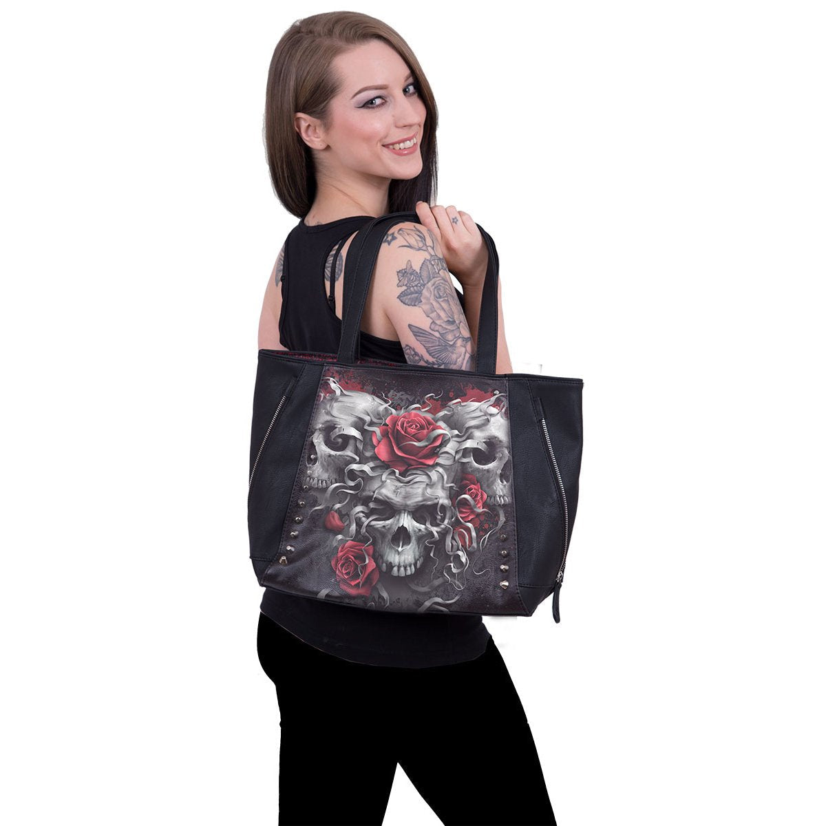 Taske Spiral Skulls N' Roses