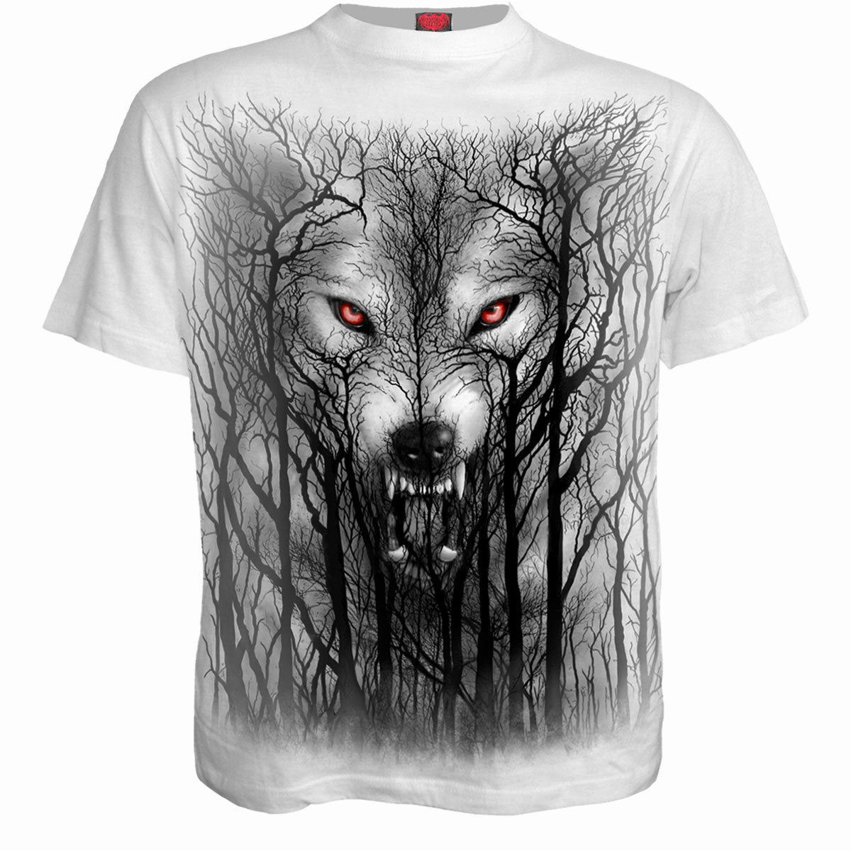 T-shirt Spiral Forest Wolf