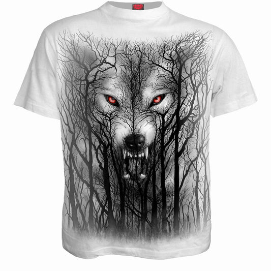 T-shirt Spiral Forest Wolf