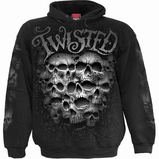 Hættetrøje Spiral Twisted Skulls