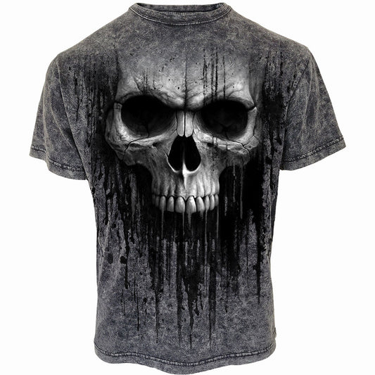 T-shirt Spiral Acid Skull