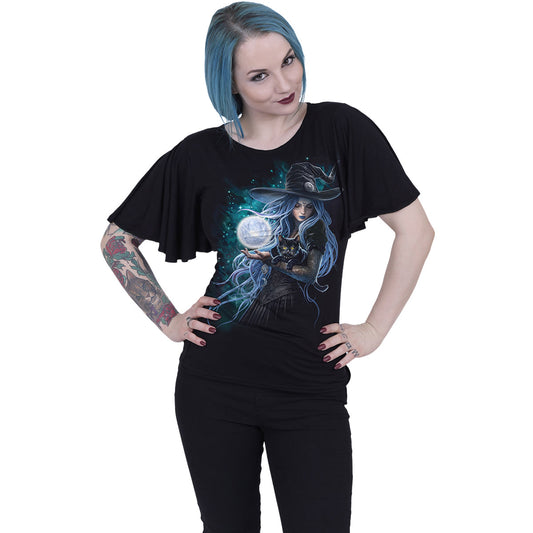 Tops - Short Sleeve Spiral Mystic Moon