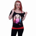 Load image into Gallery viewer, Tops - Short Sleeve Spiral Harley Quinn
