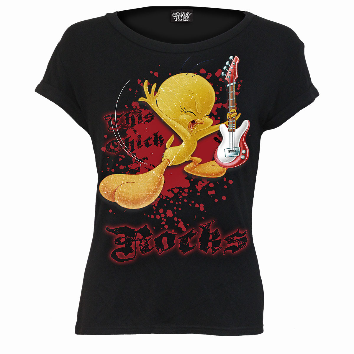Tops - Short Sleeve Spiral Tweety