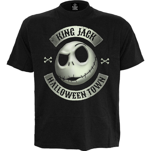 T-shirt Spiral Nightmare Before Xmas -Jack Crest (Glow)
