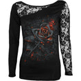 Load image into Gallery viewer, Langærmet T-shirt Spiral Burnt Rose
