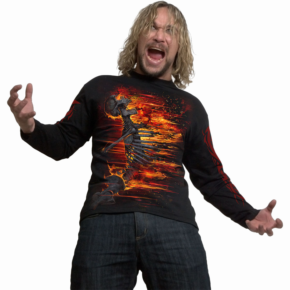 Langærmet T-shirt Spiral Atomic Blast