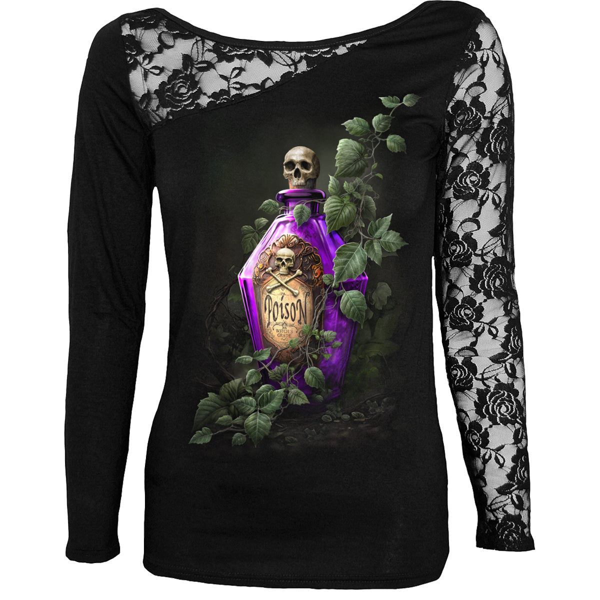 Langærmet T-shirt Spiral Poisoned Ivy