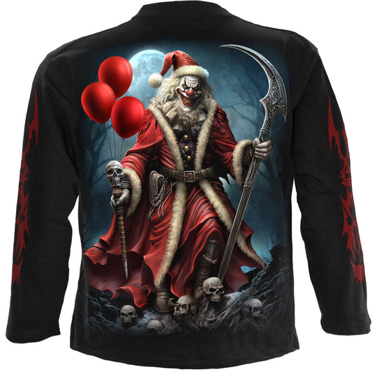 Langærmet T-shirt Spiral Santa Clown