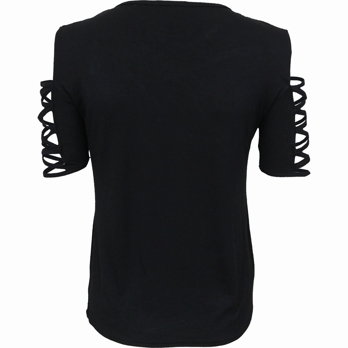 Tops - Short Sleeve Spiral Caged Angel