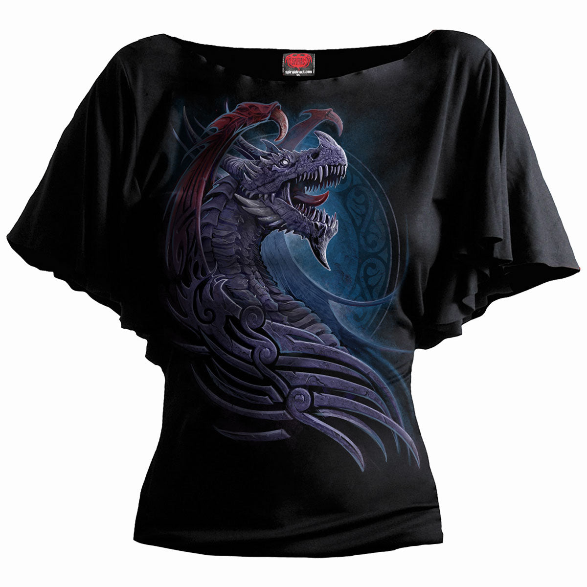 Tops - Short Sleeve Spiral Dragon Borne