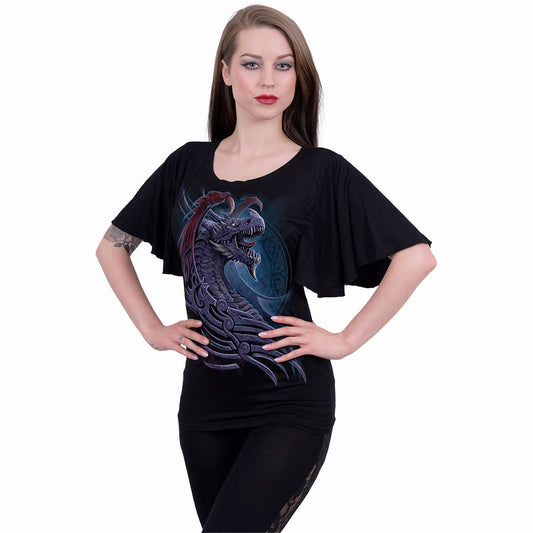 Tops - Short Sleeve Spiral Dragon Borne