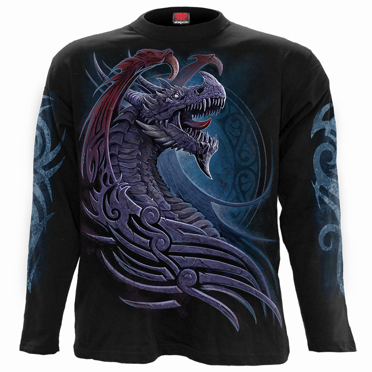 Langærmet T-shirt Spiral Dragon Borne