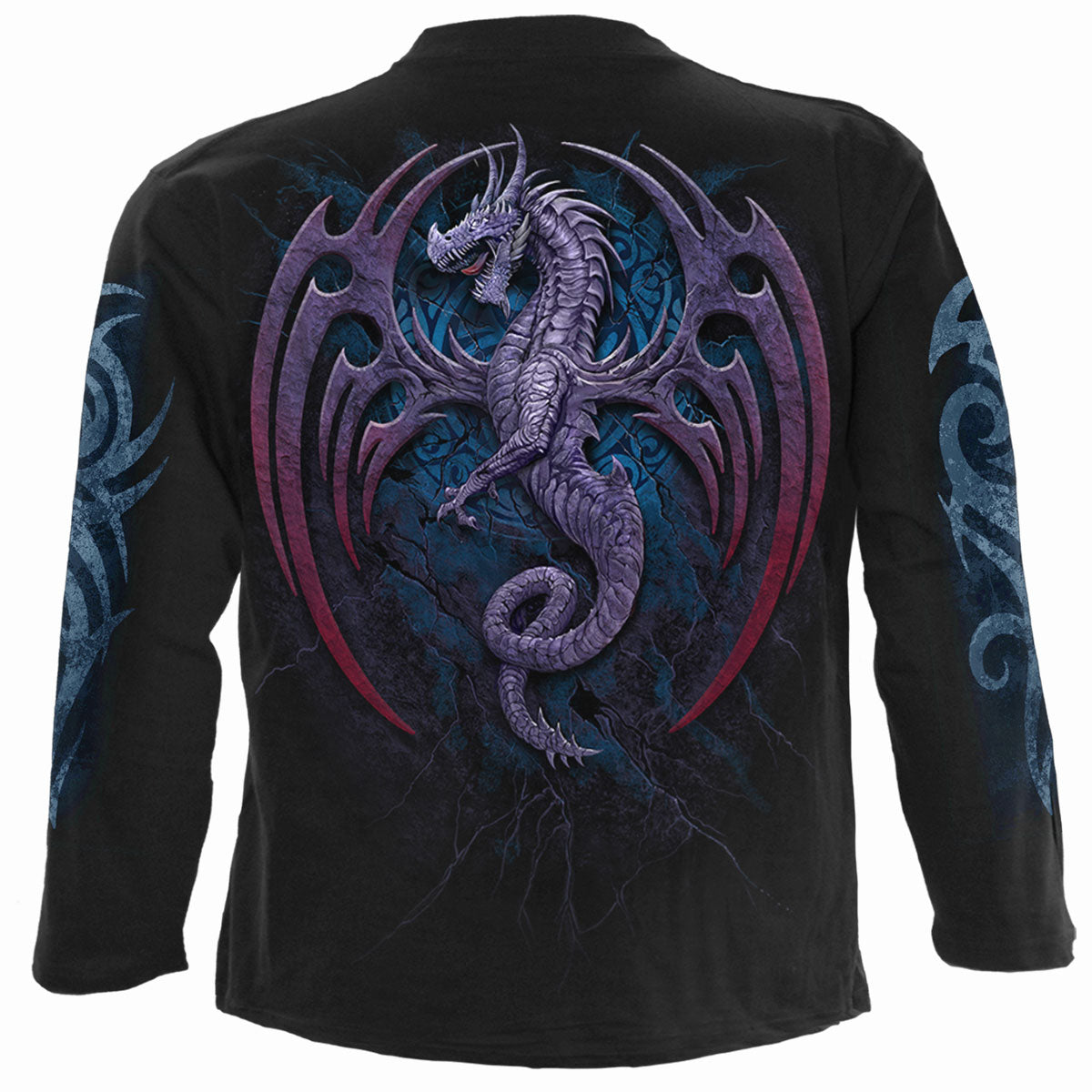 Langærmet T-shirt Spiral Dragon Borne